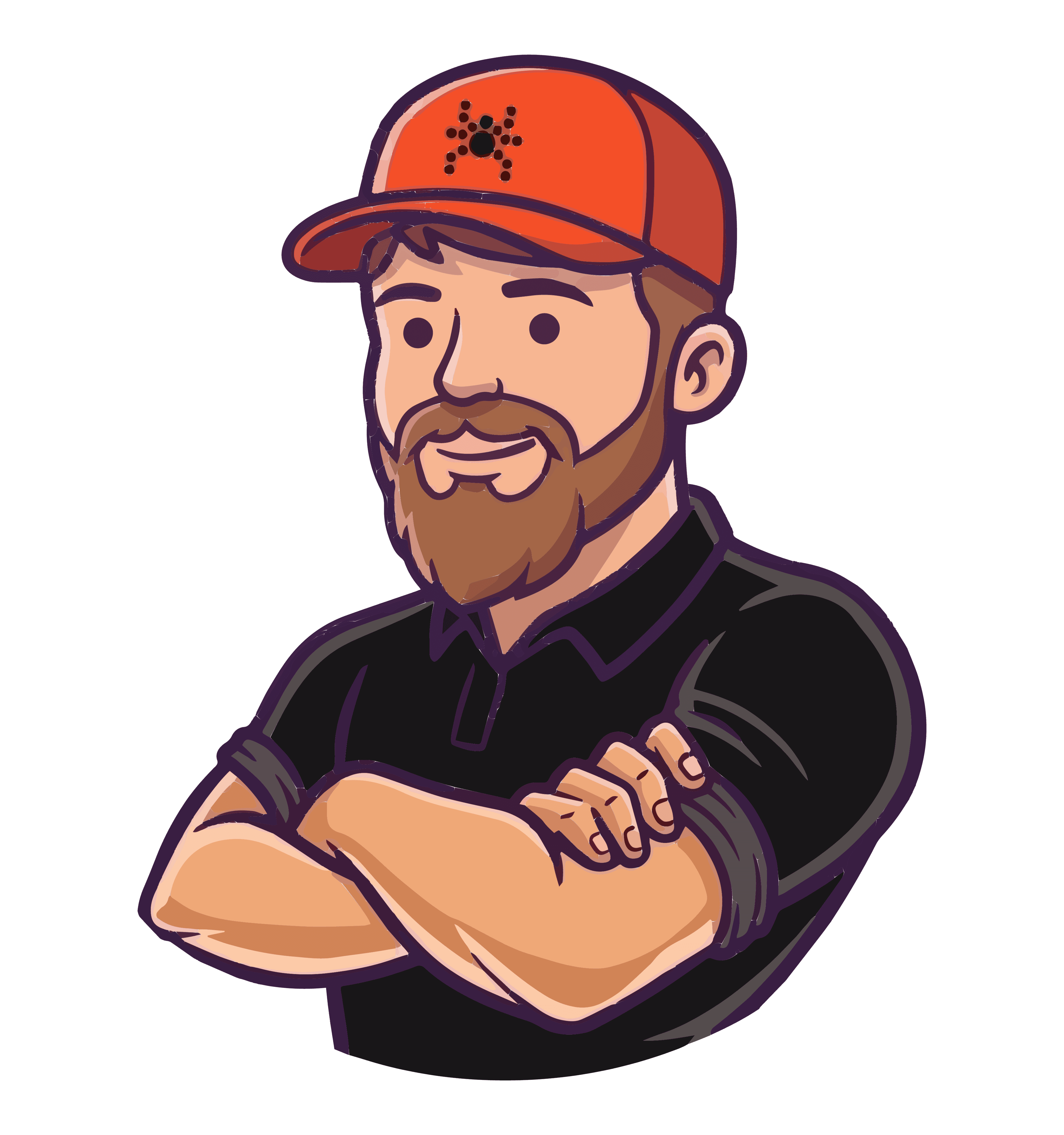 Pest control technician illustration